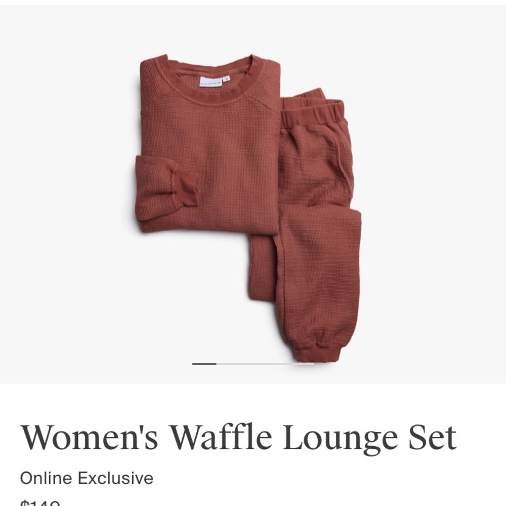 Parachute waffle knit lounge set